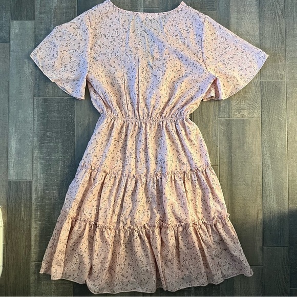 XS ROMWE Boho Floral Dress - Picture 3 of 5